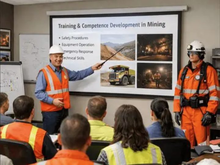 Training and competence development session for mining personnel